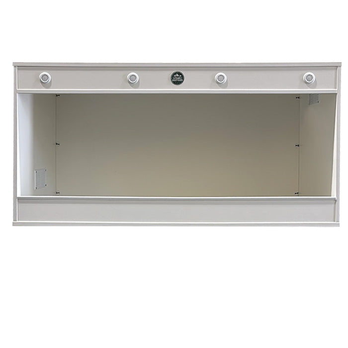 Reptile enclosure available at Sydney Reptiles, designed to provide a safe and comfortable habitat for various reptiles. Ideal for Bearded Dragons, Snakes, Bluetongue Lizards, and Monitor Lizards, this high-quality enclosure offers ample space, proper ventilation, and secure locking systems to meet the needs of your pet. Perfect for creating an environment that supports your reptiles' natural behavior and health