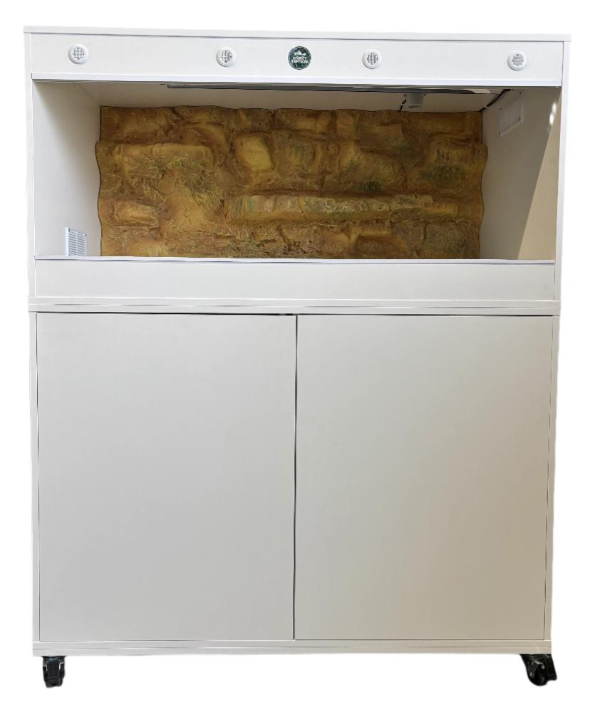 Reptile enclosure available at Sydney Reptiles, designed to provide a safe and comfortable habitat for various reptiles. Ideal for Bearded Dragons, Snakes, Bluetongue Lizards, and Monitor Lizards, this high-quality enclosure offers ample space, proper ventilation, and secure locking systems to meet the needs of your pet. Perfect for creating an environment that supports your reptiles' natural behaviour and health.