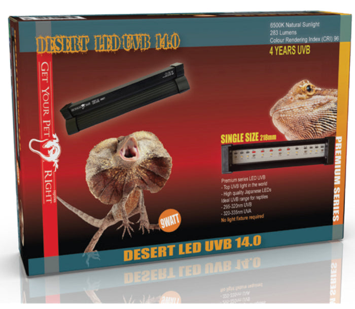 Reptile UVB lighting available at Sydney Reptiles, designed to provide essential ultraviolet light for reptiles such as Bearded Dragons, Snakes, Bluetongue Lizards, and Monitor Lizards. This high-quality UVB light helps regulate your pet's calcium metabolism, supports proper bone development, and promotes overall health by mimicking natural sunlight. Perfect for ensuring your reptiles receive the necessary UVB exposure for optimal well-being