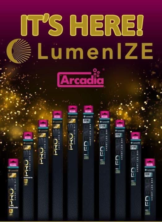 Arcadia Lumenize is the latest in T5 UVB lighting. Lumenize allows the user to have full control of the uvb output and light intensity throughout the day. This is beneficial in giving your reptiles a natural lighting period during the day to recreate wild and natural conditions. Reptiles have been noted to exhibit natural behaviours under the LumenIZE lights.