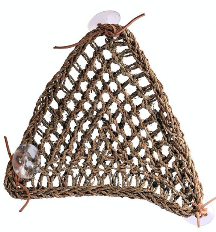 The Reptile One Dyno Hammocks allow you to create the perfect resting place for your reptile.
Constructed from seagrass material, the Dyno Hammocks features suction cups and leather straps that can be attached to glass, plastic or acrylic within your enclosure.