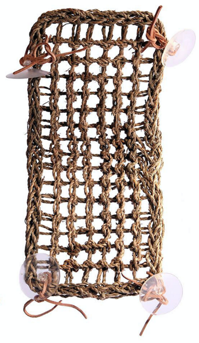 The Reptile One Dyno Hammocks allow you to create the perfect resting place for your reptile.
Constructed from seagrass material, the Dyno Hammocks features suction cups and leather straps that can be attached to glass, plastic or acrylic within your enclosure.