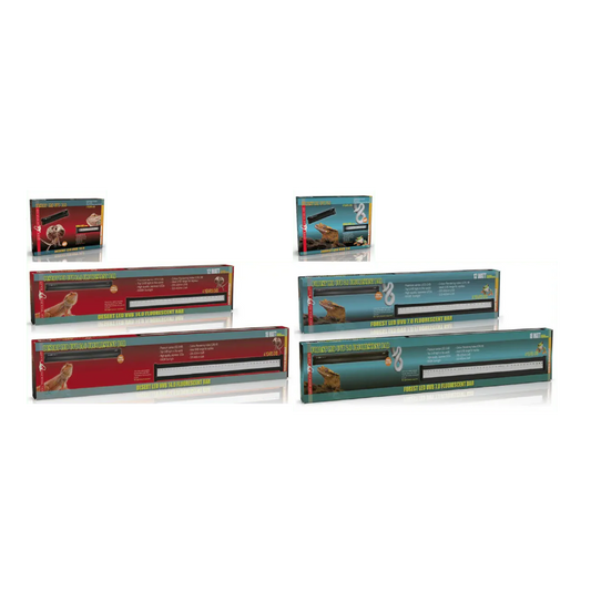 Reptile UVB lighting available at Sydney Reptiles, designed to provide essential ultraviolet light for reptiles such as Bearded Dragons, Snakes, Bluetongue Lizards, and Monitor Lizards. This high-quality UVB light helps regulate your pet's calcium metabolism, supports proper bone development, and promotes overall health by mimicking natural sunlight. Perfect for ensuring your reptiles receive the necessary UVB exposure for optimal well-being