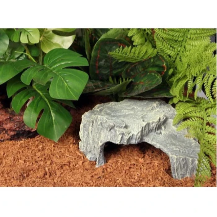 Reptile enclosure decorations available at Sydney Reptiles, designed to enhance your pet’s habitat with realistic and safe decorations. Perfect for Bearded Dragons, Snakes, Bluetongue Lizards, and Monitor Lizards, these decorations create a natural, enriching environment that promotes exploration and hides. Add a touch of the wild to your reptile's home with rocks, plants, logs, and other accessories that provide both visual appeal and functional benefits for your pet's well-being.