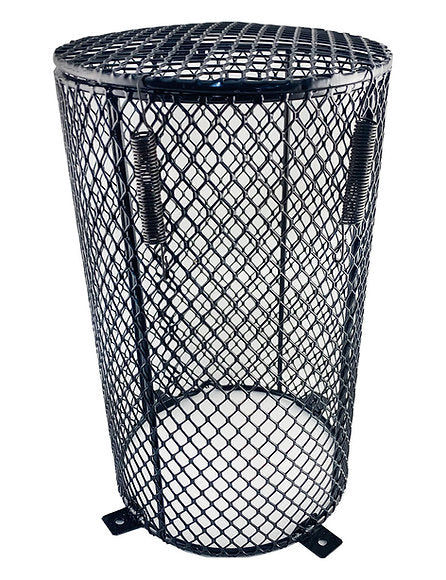 Reptile heat light available at Sydney Reptiles, designed to provide essential warmth for reptiles like Bearded Dragons, Snakes, Bluetongue Lizards, and Monitor Lizards. This high-quality heat source helps regulate your pet's body temperature, promoting healthy digestion and overall well-being. Perfect for creating a suitable basking spot and enhancing your reptiles' habitat with the right temperature range for their needs. Heat Cages prevent thermal Burns with snakes and other reptiles