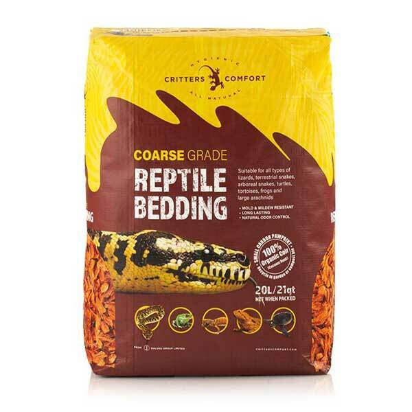 Reptile substrate available at Sydney Reptiles, ideal for creating a natural and comfortable habitat for Bearded Dragons, Snakes, Bluetongue Lizards, and Monitor Lizards. This high-quality bedding provides proper moisture control, encourages natural digging behavior, and helps maintain a clean and healthy environment. Perfect for use in terrariums and enclosures, ensuring your reptiles feel at home and thrive in their surroundings.