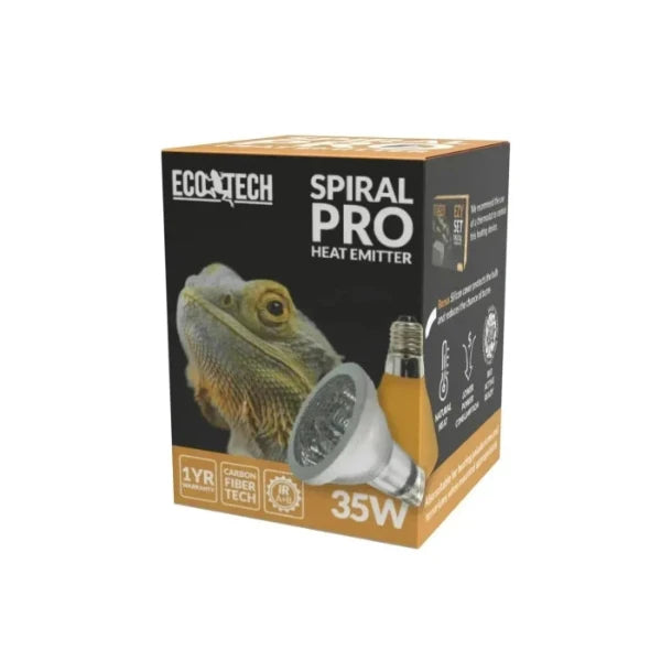 Reptile heat light available at Sydney Reptiles, designed to provide essential warmth for reptiles like Bearded Dragons, Snakes, Bluetongue Lizards, and Monitor Lizards. This high-quality heat source helps regulate your pet's body temperature, promoting healthy digestion and overall well-being. Perfect for creating a suitable basking spot and enhancing your reptiles' habitat with the right temperature range for their needs