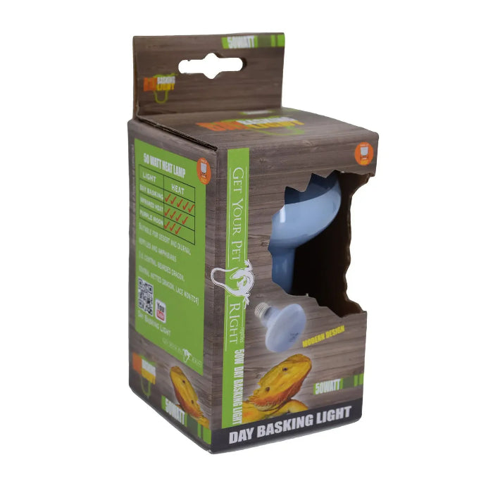 Reptile heat light available at Sydney Reptiles, designed to provide essential warmth for reptiles like Bearded Dragons, Snakes, Bluetongue Lizards, and Monitor Lizards. This high-quality heat source helps regulate your pet's body temperature, promoting healthy digestion and overall well-being. Perfect for creating a suitable basking spot and enhancing your reptiles' habitat with the right temperature range for their needs